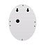 Round solar outdoor wall light Linus - white with sensor