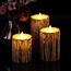 Candle set bark with remote control Arbor - Set of 3