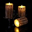 Candle set bark with remote control Arbor - Set of 3