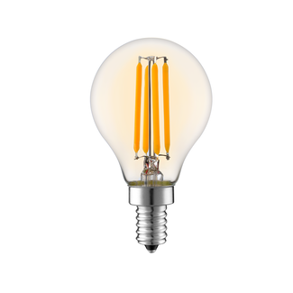 E14 dimmable LED filament lamp with amber glass | 5.5W 2200K