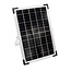 Solar light chain 10 meters 20 lights with double filament, 10W solar panel