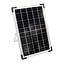 Solar string lights 20 metres with 20 double filament bulbs, 10W solar panel