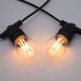 Solar light chain 10 meters 10 lights with W-shape, 10W solar panel