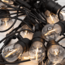 Solar light chain 10 meters 10 lights with hanging fitting, 3W solar panel