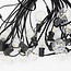 Solar string lights 10 metres, 20 small round bulbs, 3W solar panel (IP20 bulbs)