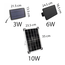 Solar light chain 10 meters with 10 or 15 lights, 3W solar panel