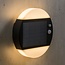 Modern solar wall lamp with sensor black - Blitz