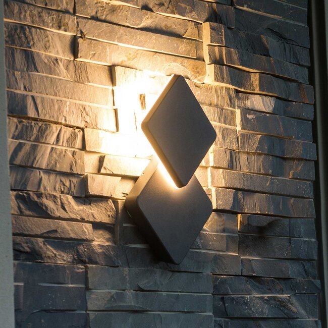 Design wall lamp Will extendable - black