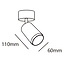 Modern ceiling spotlight Kay - matt black