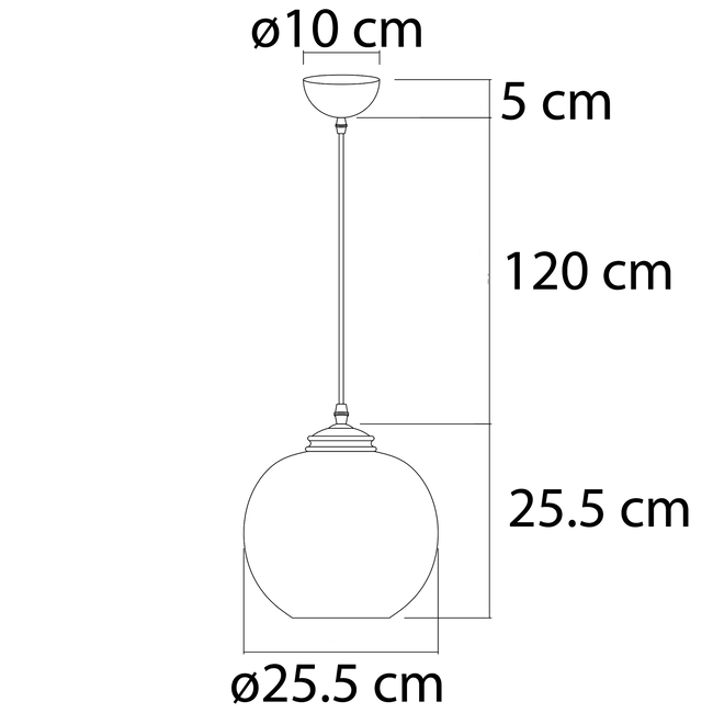 Designer pendant light Shanghai - smoked glass