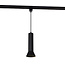 1-phase rail tube pendant lamp Lenn - Black