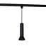 Lenn track tube pendant light 1-phase, black