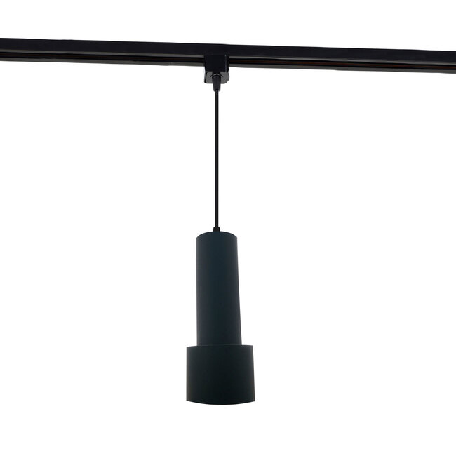1-phase rail tube pendant lamp Jim - Black