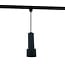 Jim t1-phase track tube pendant light, black