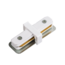 I-connector (straight) for 1-phase track lighting system - white