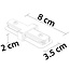 I-connector (straight) for 1-phase track lighting system - white
