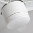 5-blade modern ceiling fan Rico incl. LED - white