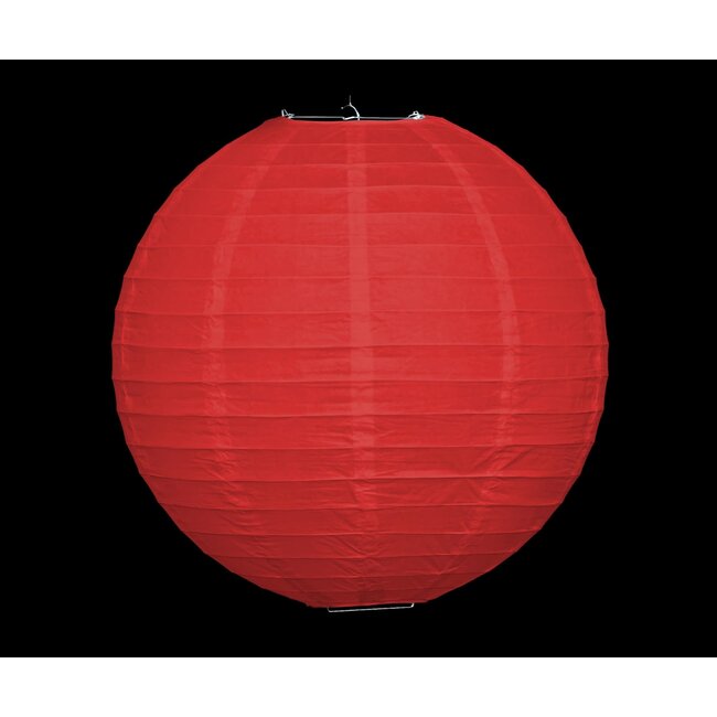 Red nylon lantern for outdoors