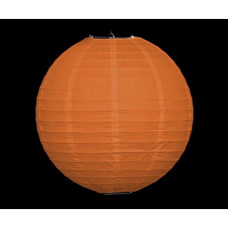 Orange nylon lantern for outdoors