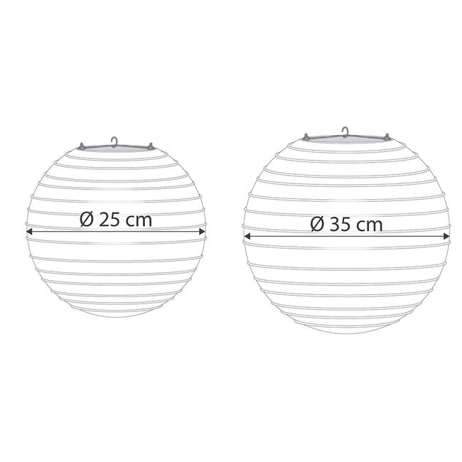 Dark blue nylon lantern for outdoor use