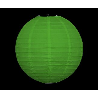 Green nylon lantern for outdoors