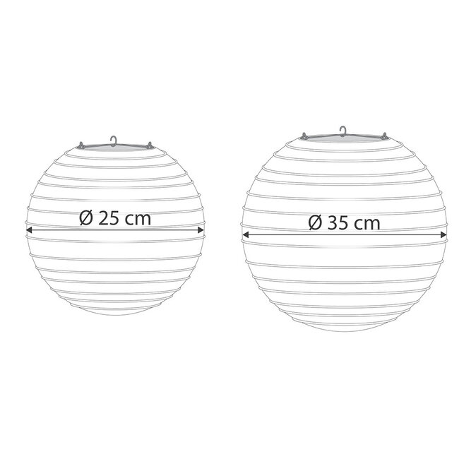 White nylon lantern for outdoors