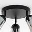 Modern matt black ceiling spotlight, 3-light - Toledo