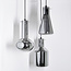 Industrial 3-bulb pendant light with smoked glass - Deidre