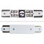 Double end connector for 1-phase track lighting system - white