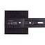 Cover plate for 1-phase track system, black