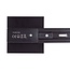 Square cover plate for 1-phase track lighting system - black