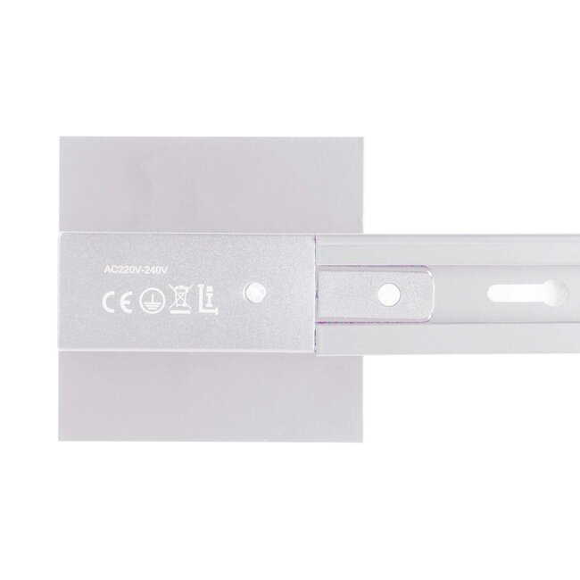Square cover plate for 1-phase track lighting system - white