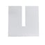 Square cover plate for 1-phase track lighting system - white