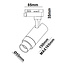 12W track light for 1-phase track lighting with zoomable beam angle and dim-to-warm function - Jules