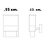 Outdoor wall light with house number - Lidia