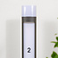 Bollard light for outdoors with house number - Gianna