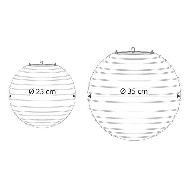 White paper lantern for indoors