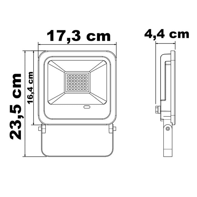 LED floodlight with RGB function, 50W