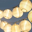 Outdoor solar string lights, white lanterns - Paloma