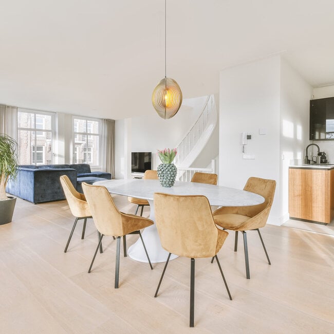 Wooden pendant light Lieke - light wood