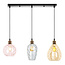 Pendant light with various colors and textured glass - Vanessa