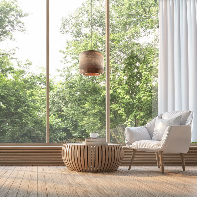 Cardboard pendant lamp - Emily