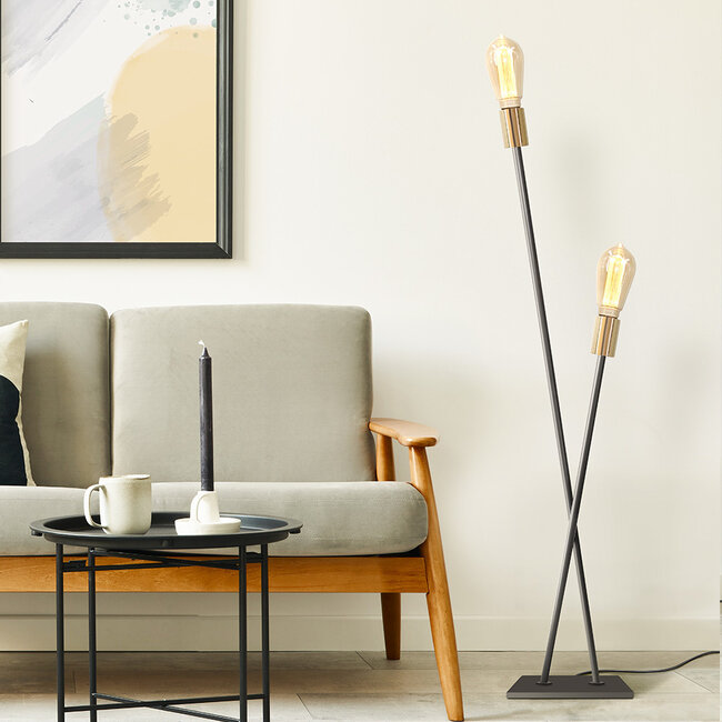 Minimalist floor lamp, 2-bulb - Juul