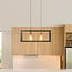 Modern 2-light pendant light Teun - black