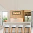 Modern 2-light pendant light Teun - black