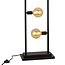 Black floor lamp, 5-bulb - Pom