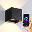 Smart outdoor wall light with RGB - Daniel
