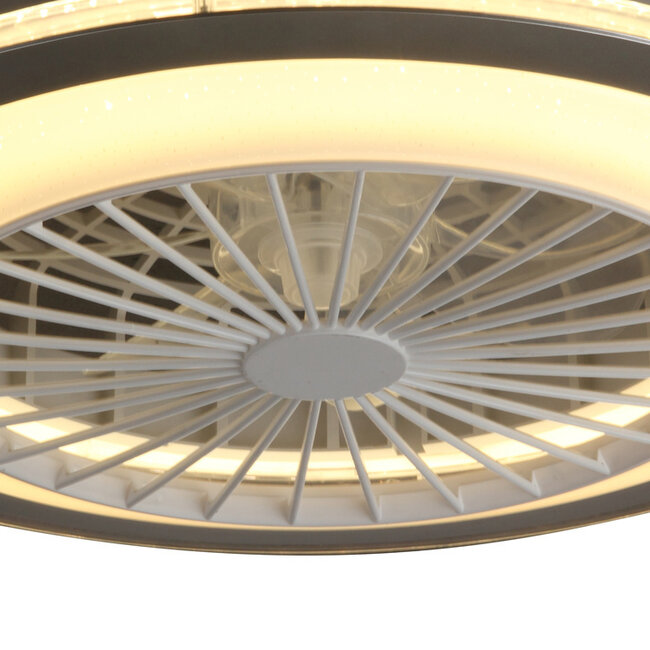 Ceiling fan Meva with RGBW function and star effect