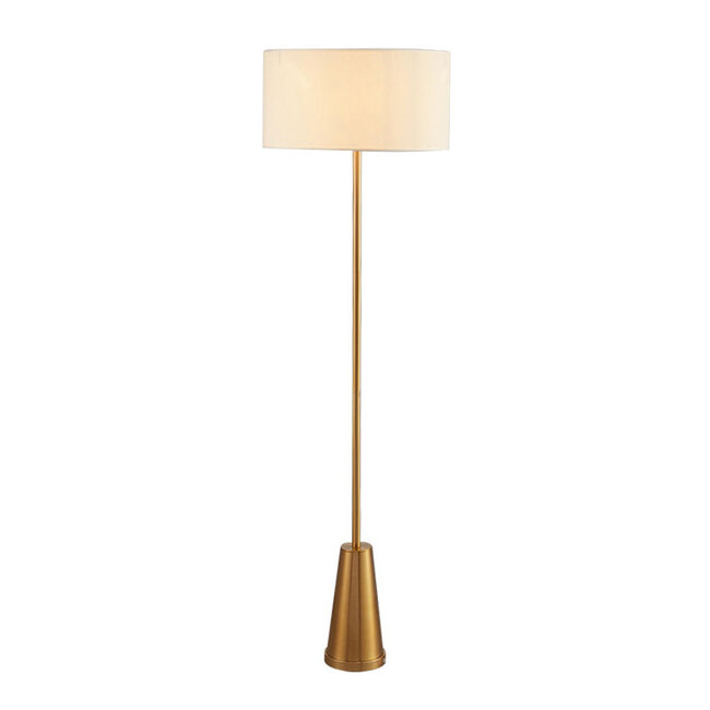Floor lamp with fabric lampshade - Valya