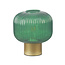 Retro table lamp with green glass - Inaya